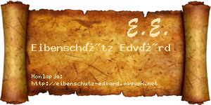 Eibenschütz Edvárd névjegykártya